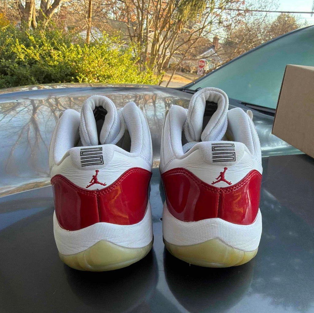 Cherry Low 11s Size 10.5