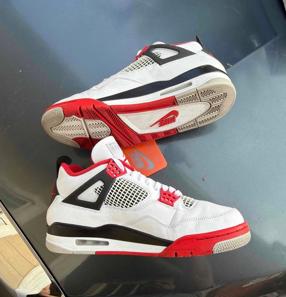 Fire Red 4s Size 10