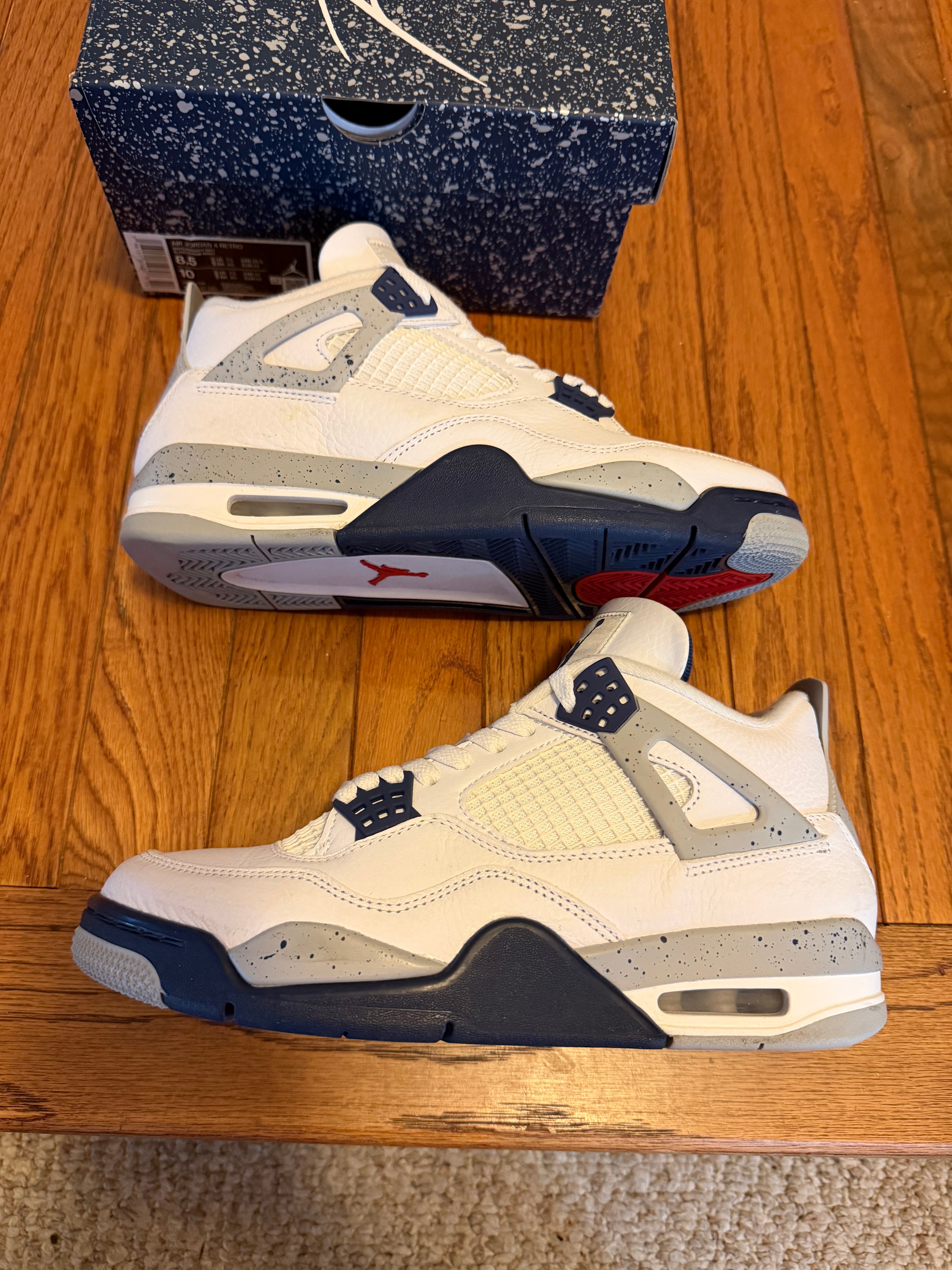 Midnight Navy 4s size 8.5