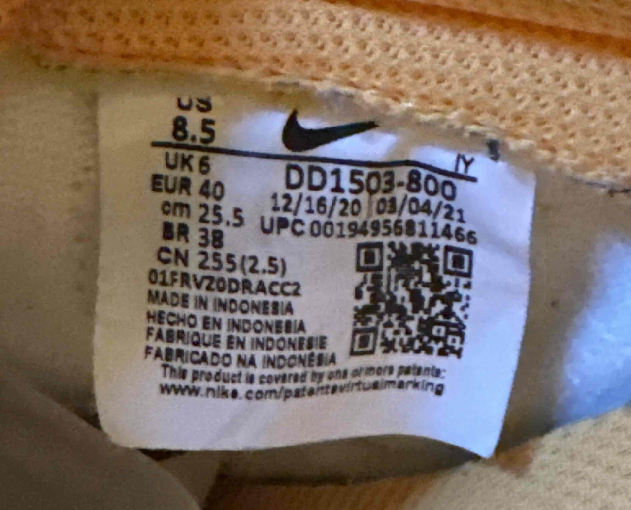 Nike Dunk Low Laser Orange Size 7