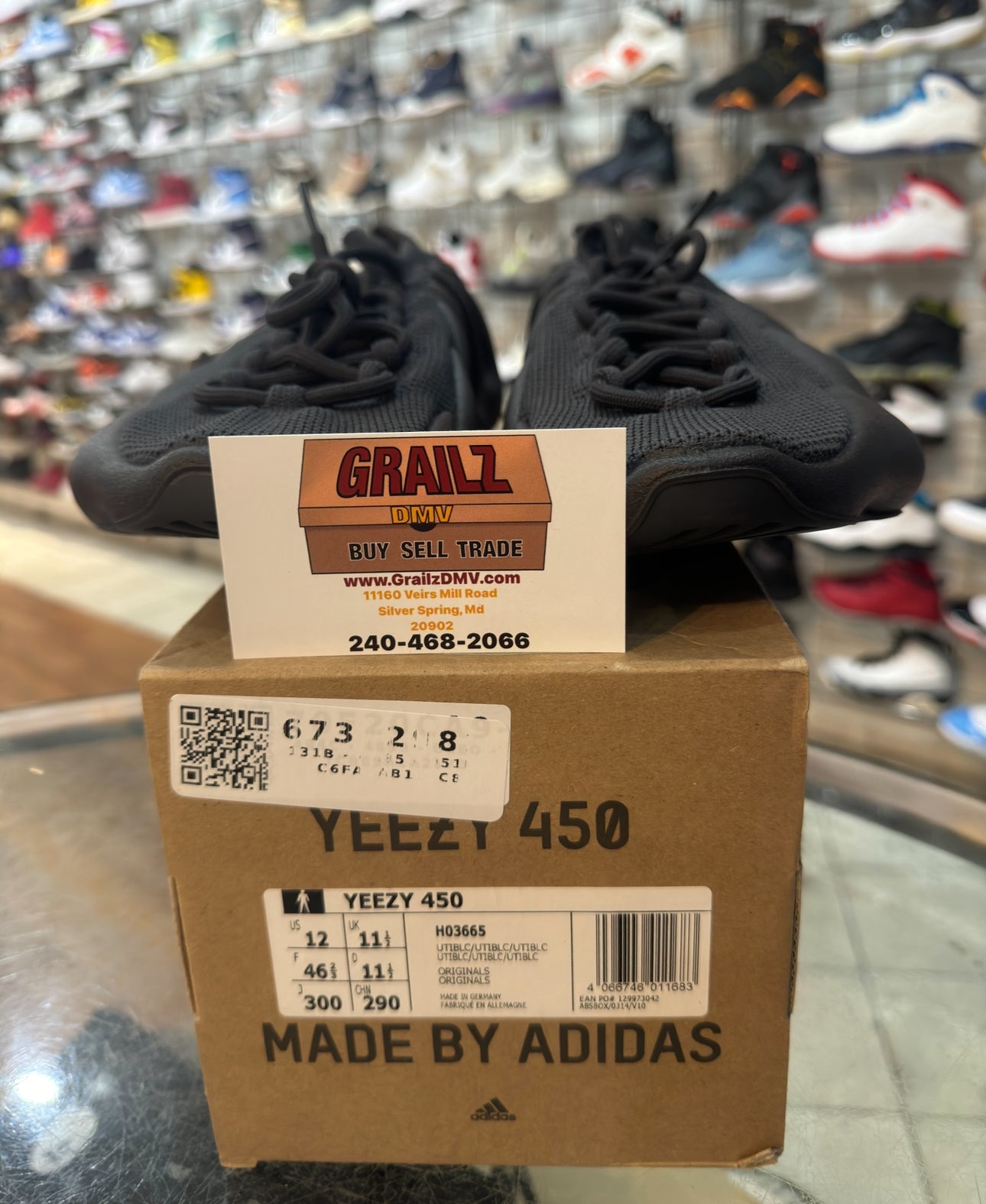 Brand New Yeezy 450 Utility Black Size 12