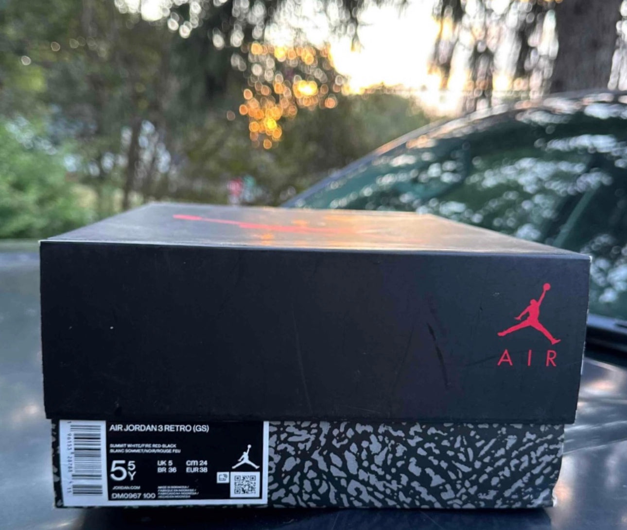 White Cement Reimagined 3s Size 5.5Y