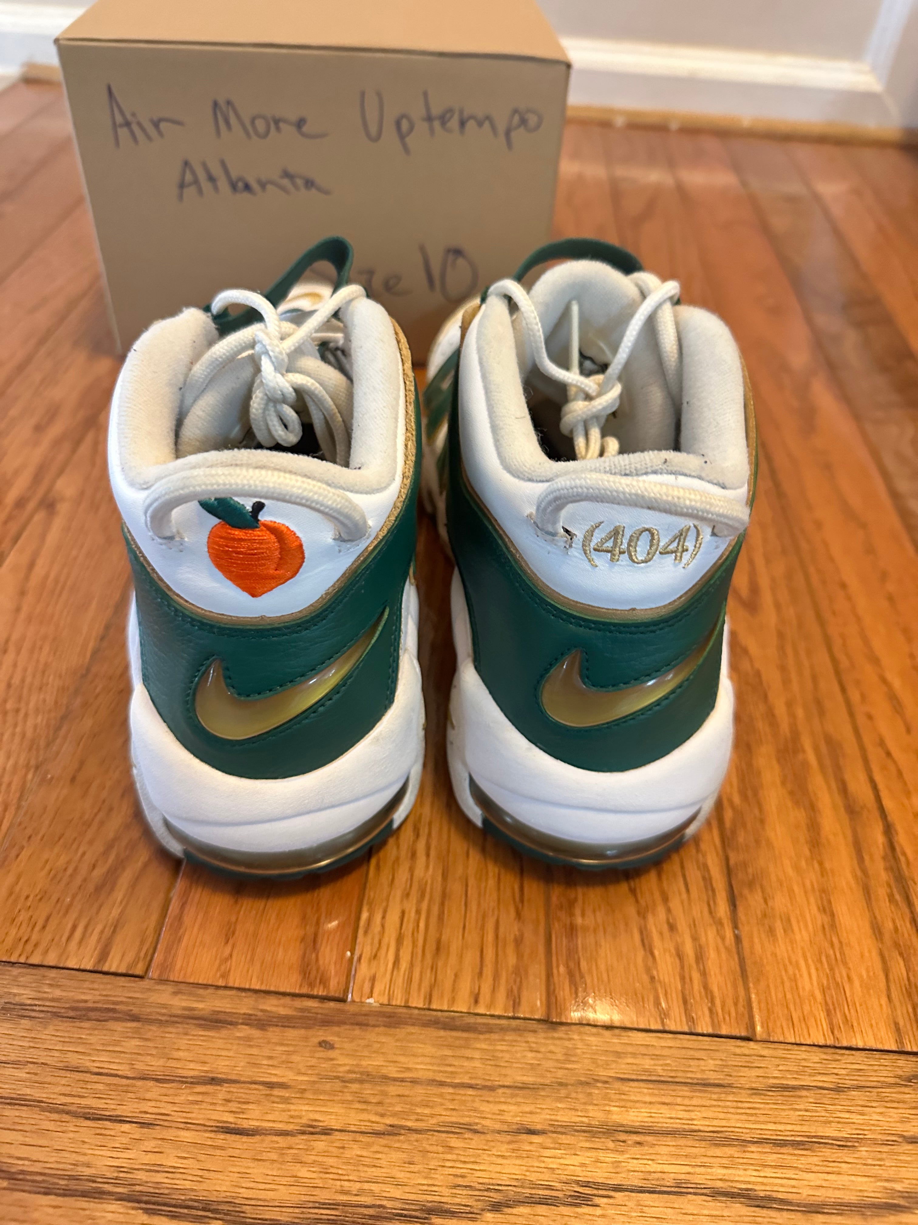 Atlanta Nike Air More Uptempo size 10