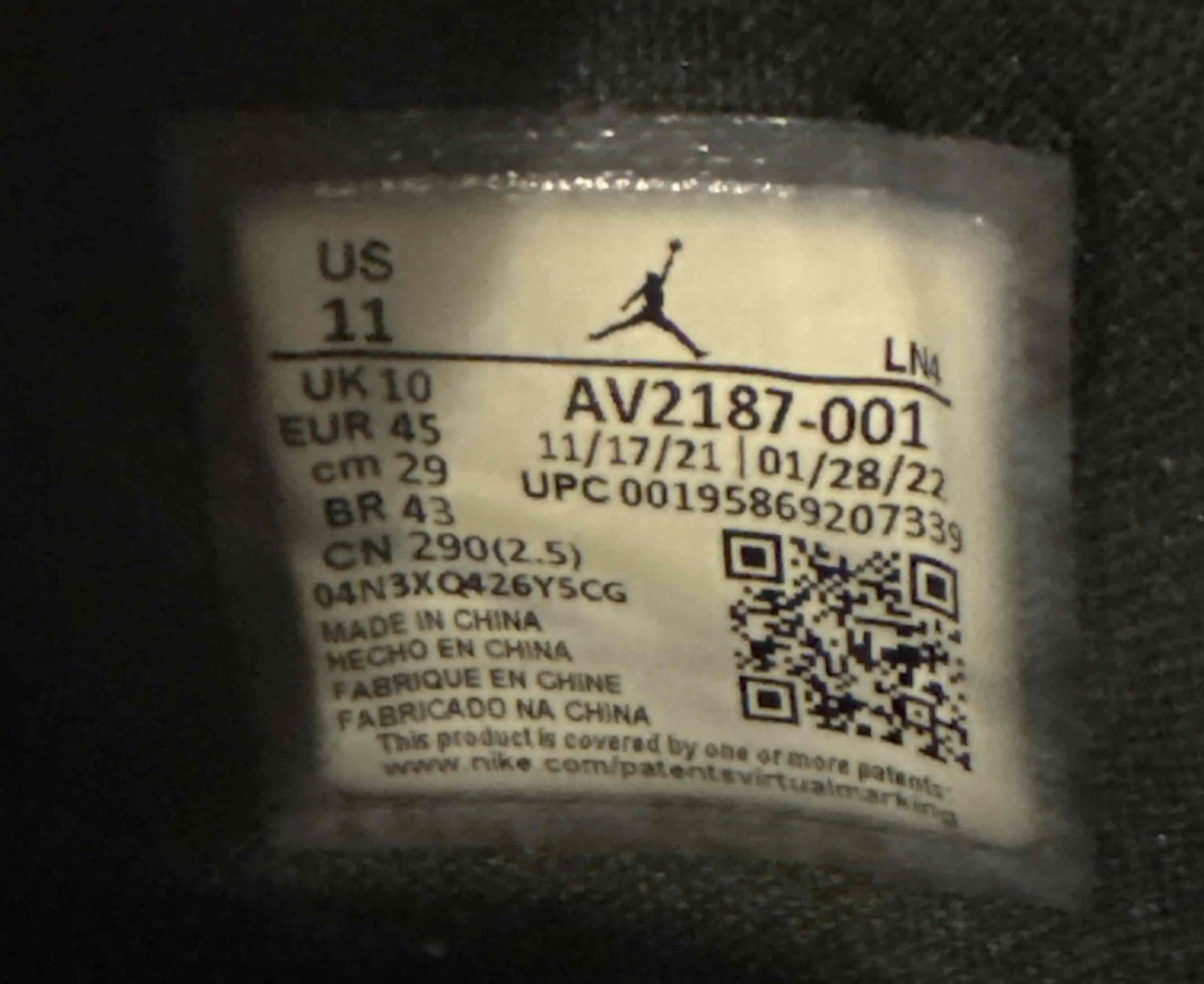 72-10 Low 11s Size 11