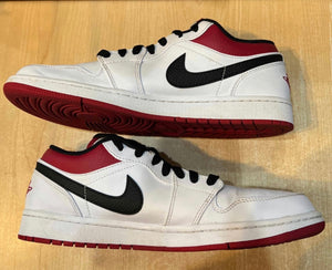 White University Red Low 1s Size 10.5