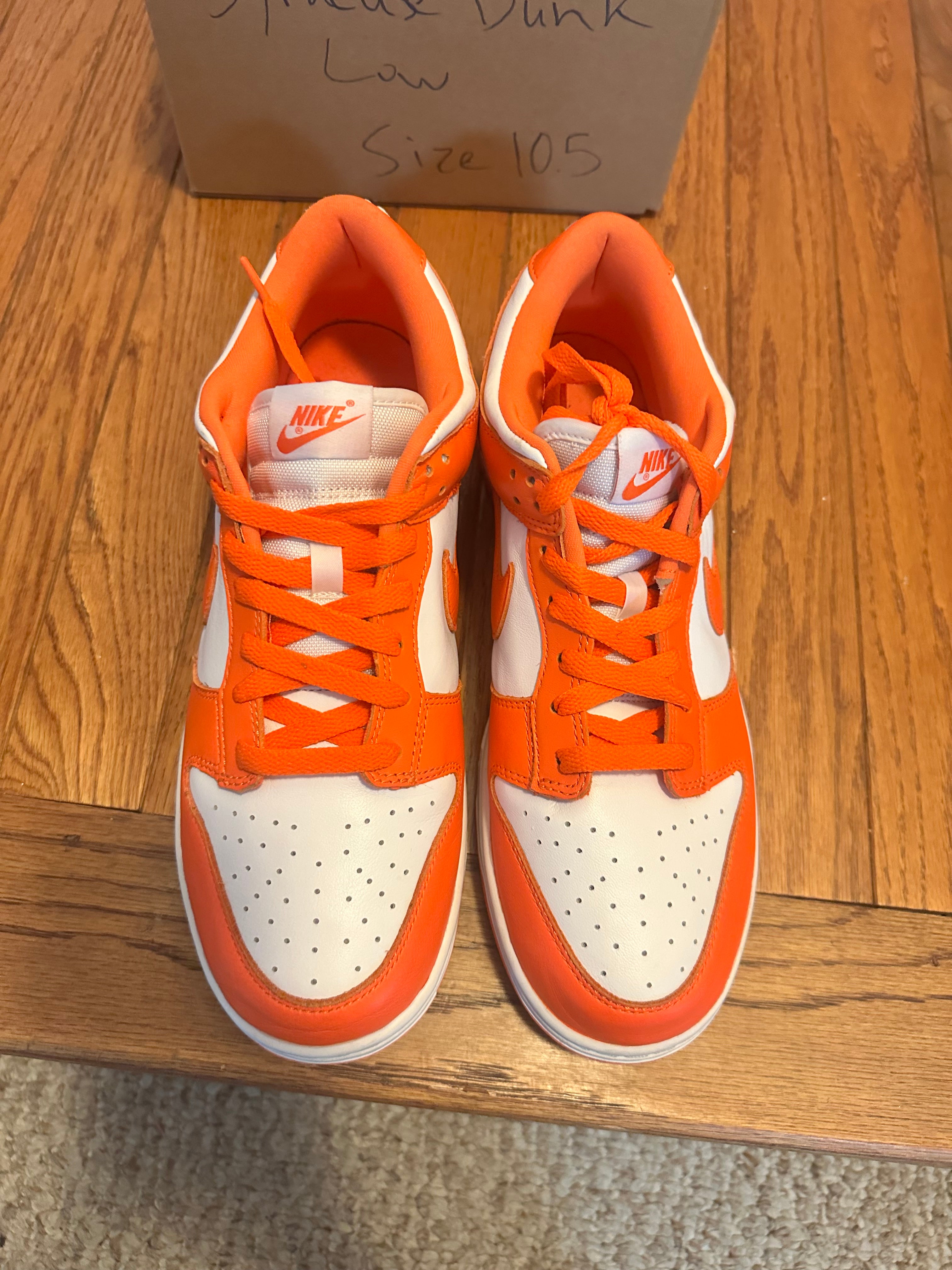 Syracuse Nike Dunk Low size 10.5