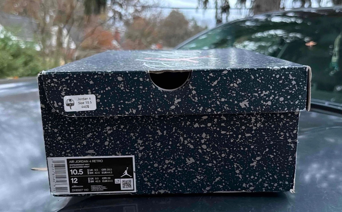 Midnight Navy 4s Size 10.5