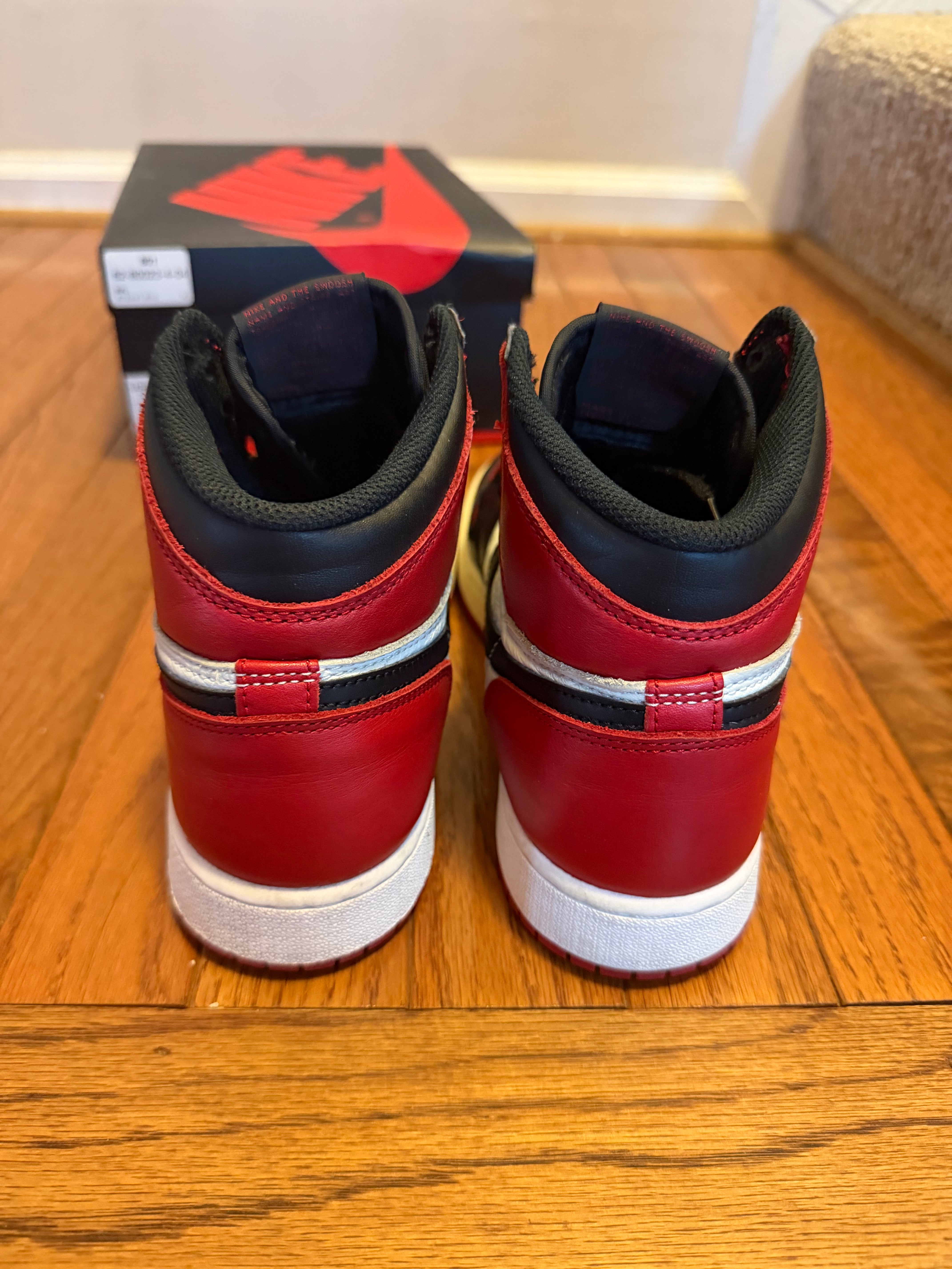 Bred Toe 1s size 7