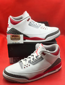 Fire Red 3s Size 13