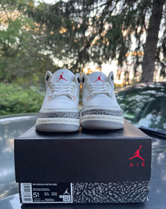 White Cement Reimagined 3s Size 5.5Y