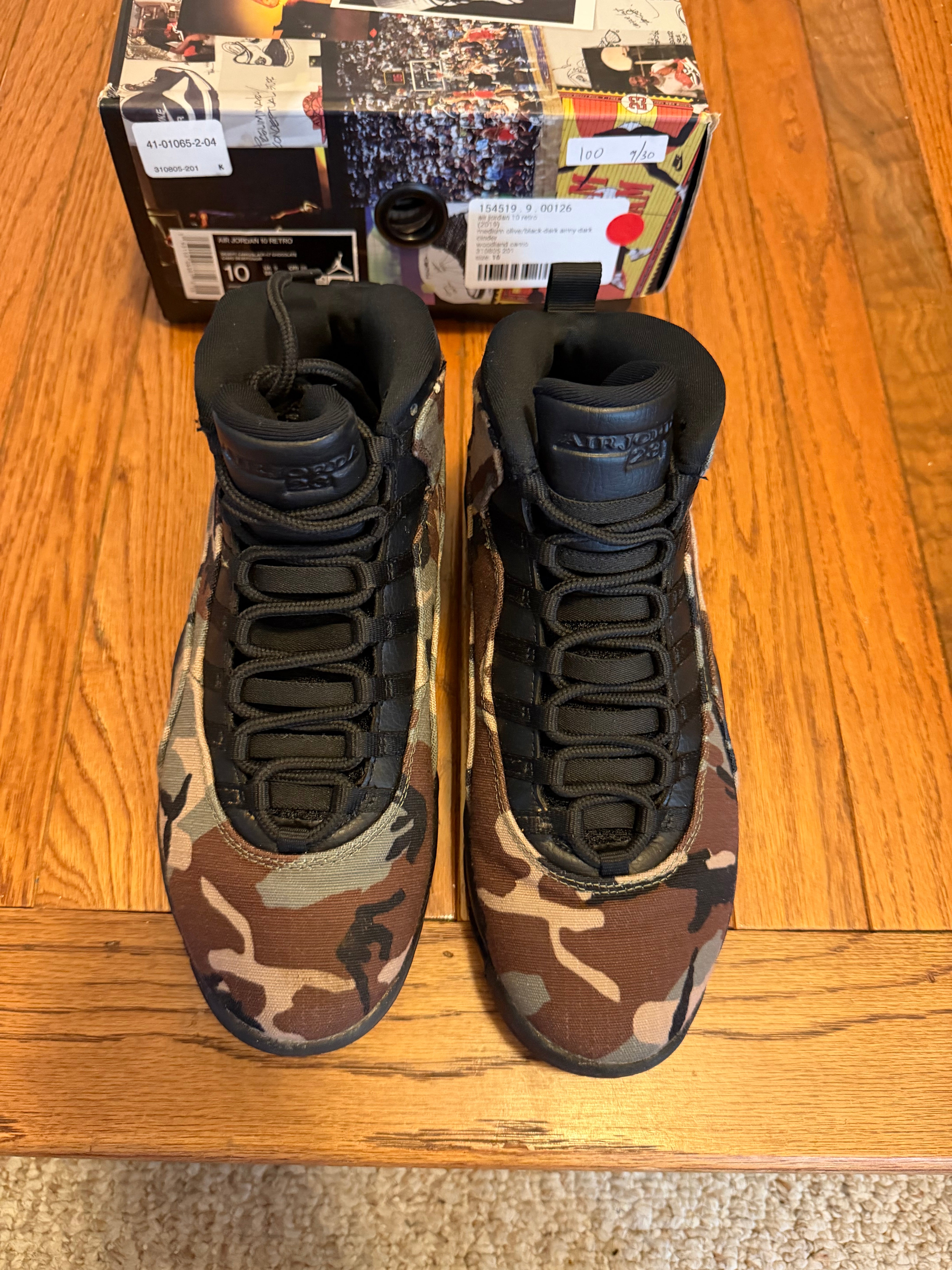 Woodland Camo 10s size 10