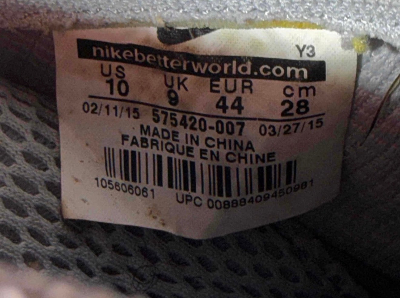 Wolf Grey Foams Size 10