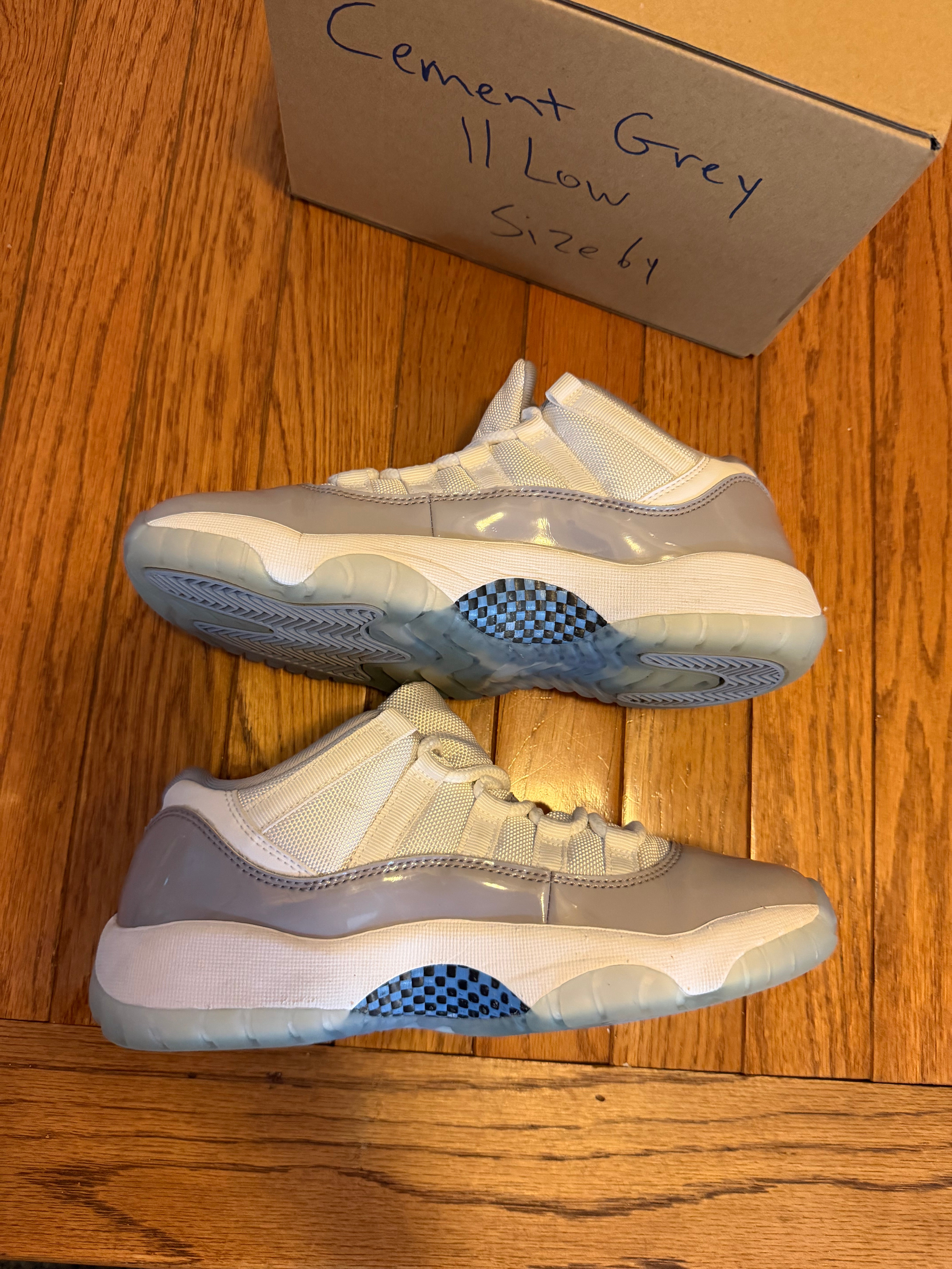 Cement Grey 11s size 6
