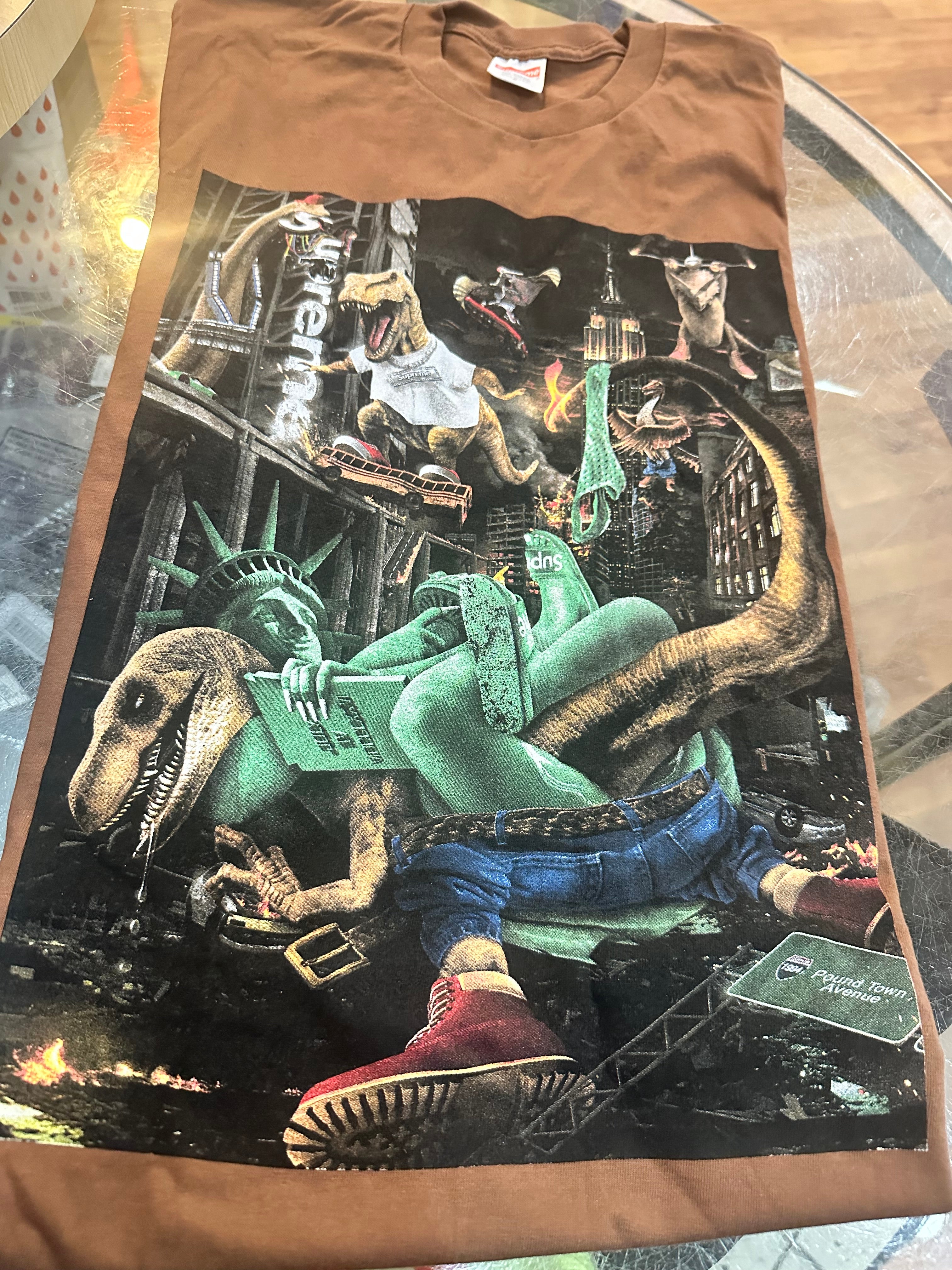 Brand new Brown T-Rex Supreme Tee Size Small