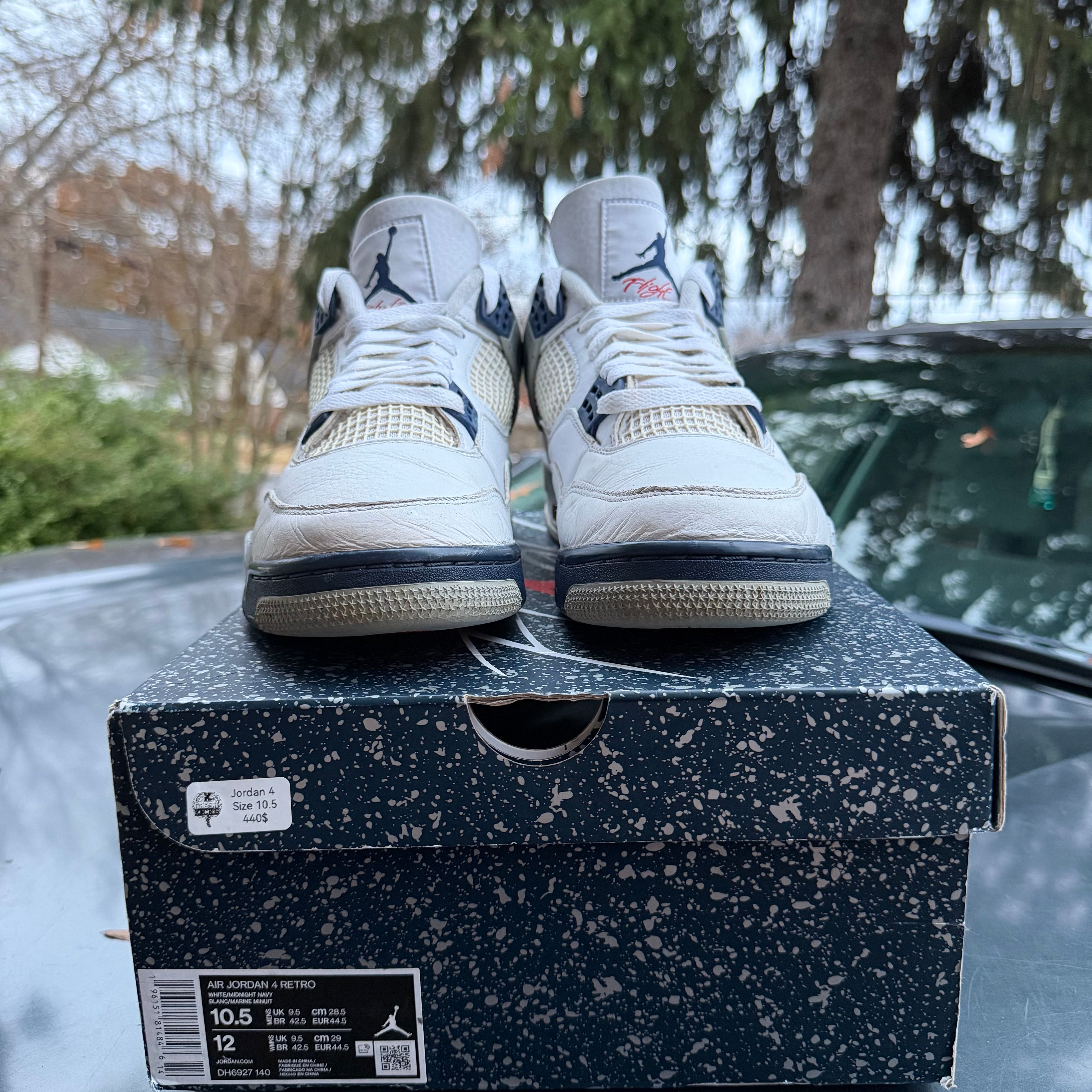 Midnight Navy 4s Size 10.5