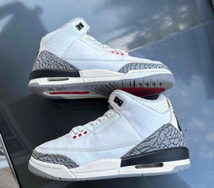 White Cement Reimagined 3s Size 5.5Y