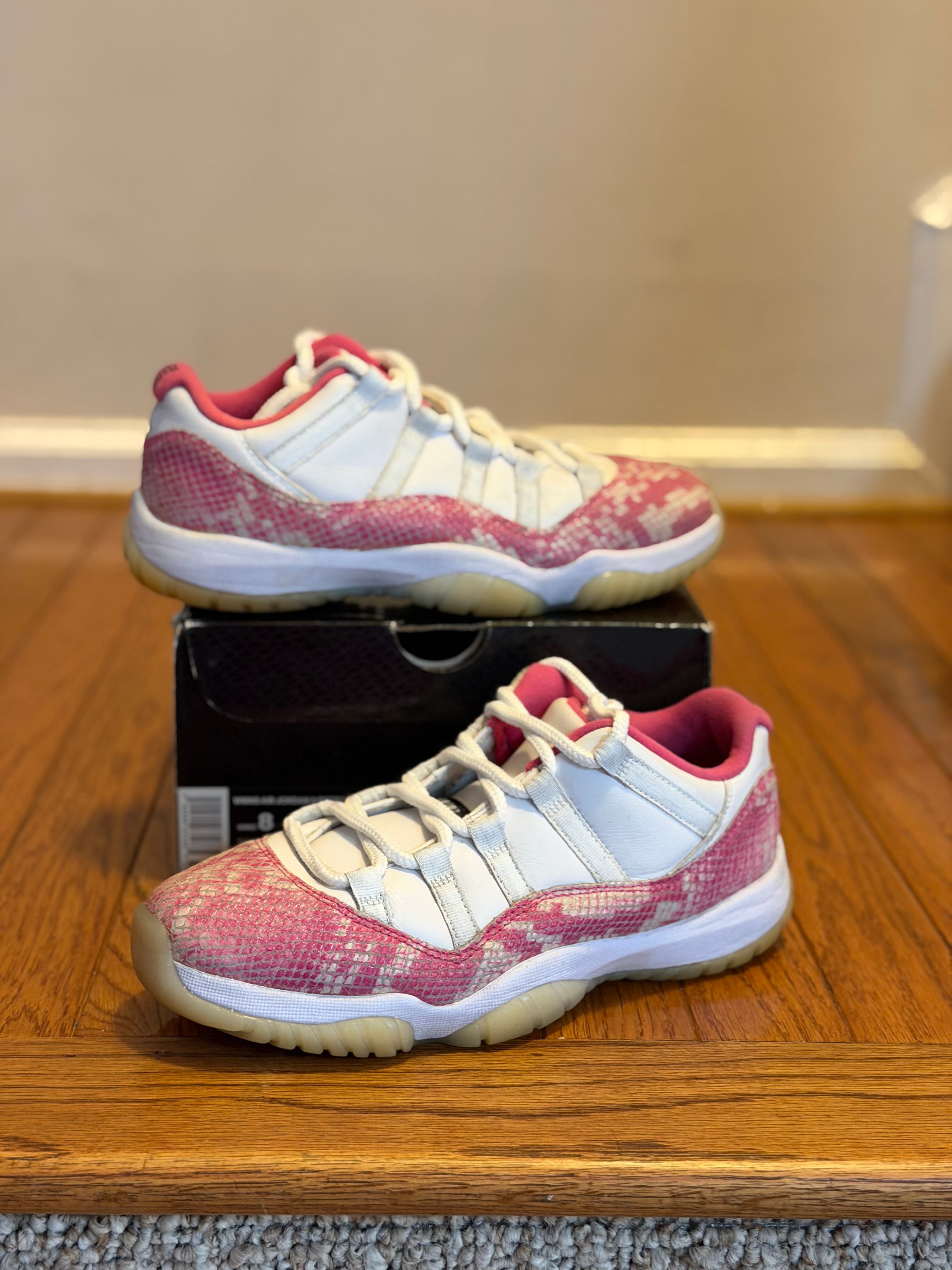 Pink Snakeskin 11s size 6.5