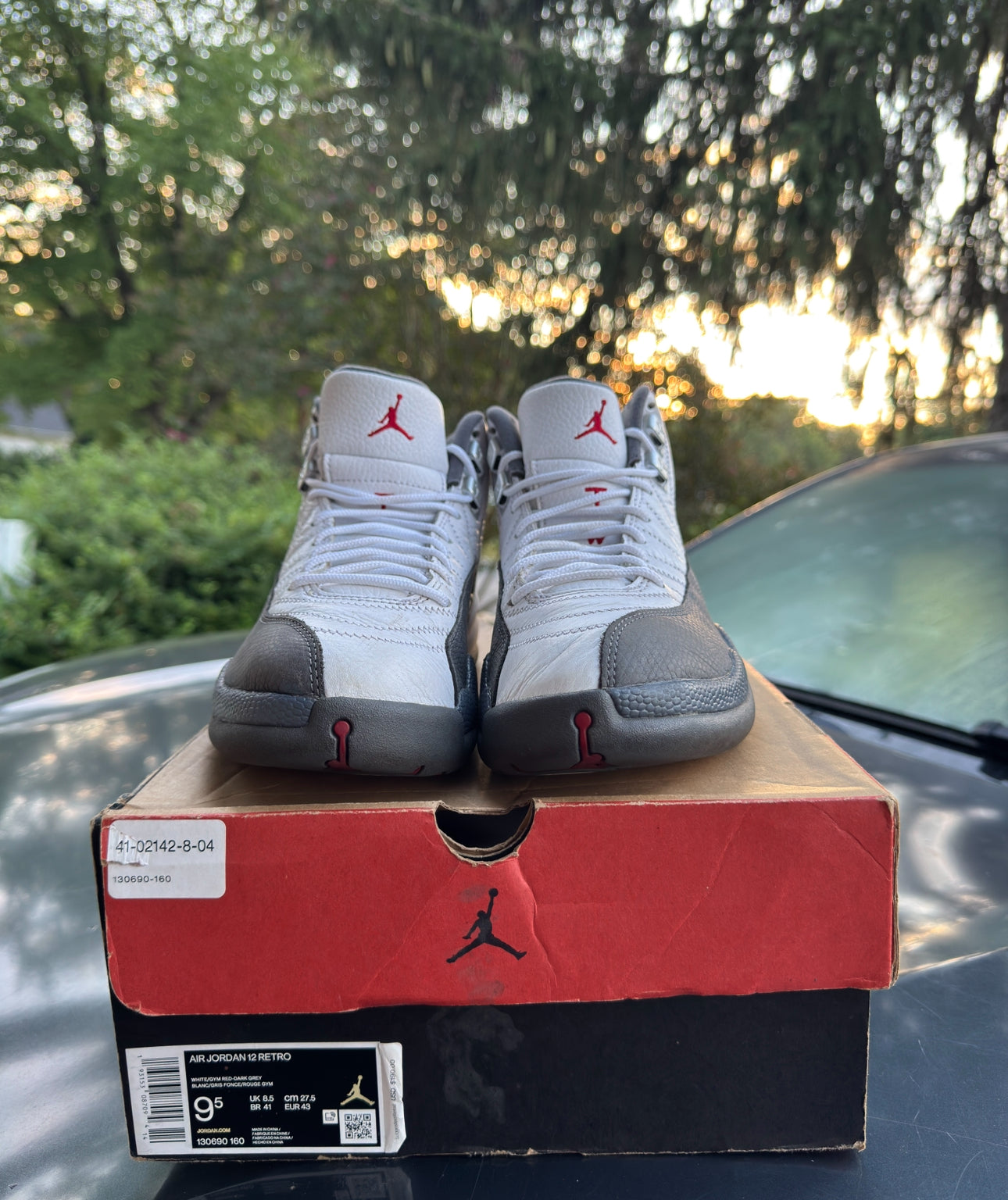 Dark Grey 12s Size 9.5