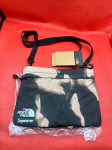 Brand new Black Supreme TNF Bleached Denim Shoulder Bag