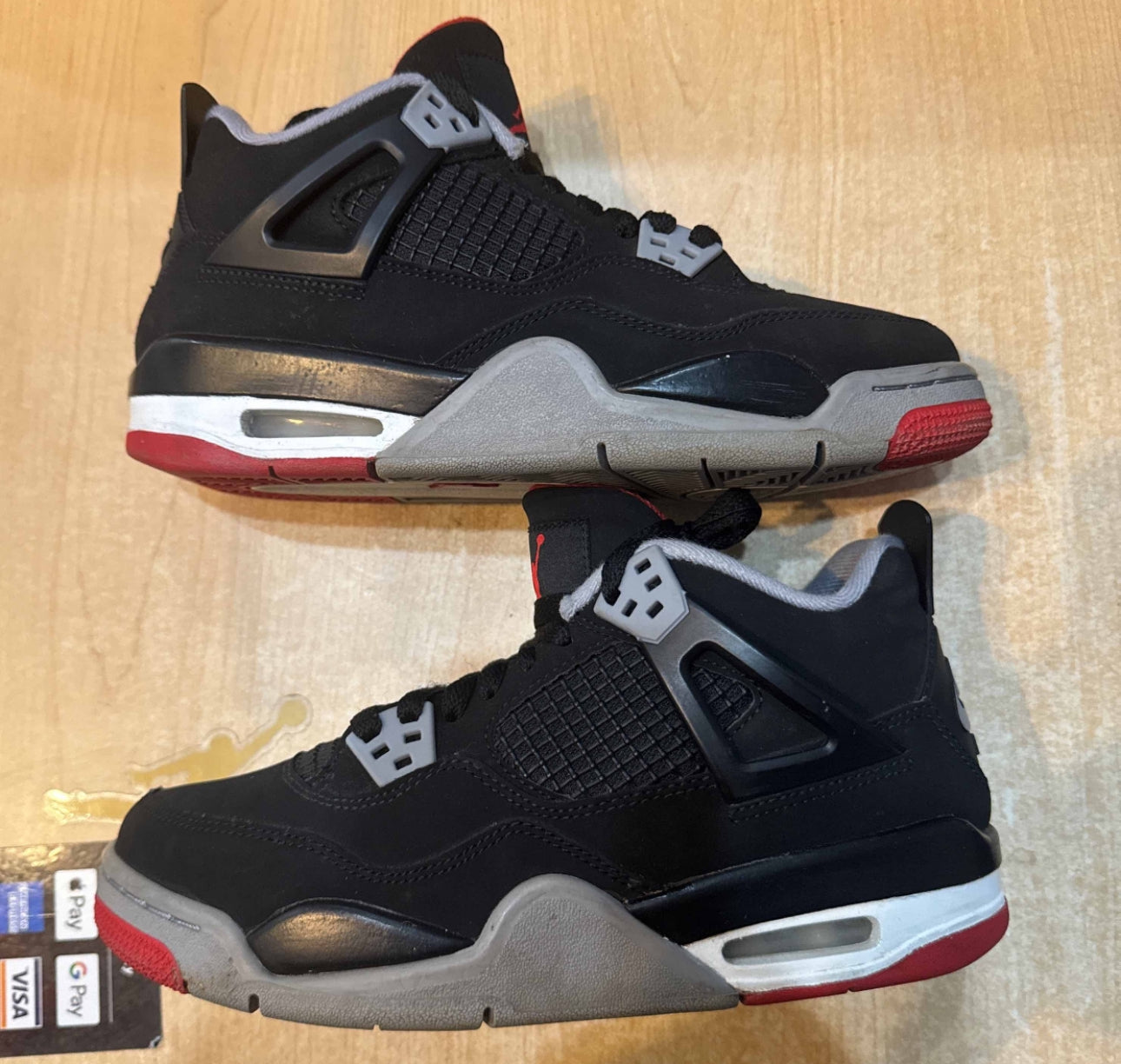 Bred 4s Size 6Y