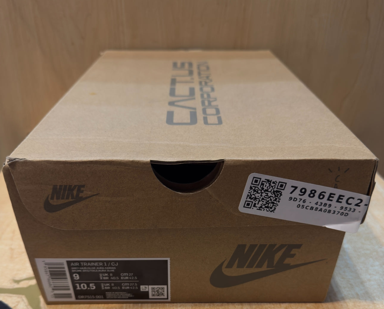 Brand New Travis Scott X Air Trainer 1 SP Size 9