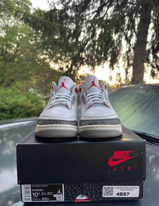 Fire Red 3s Size 10.5