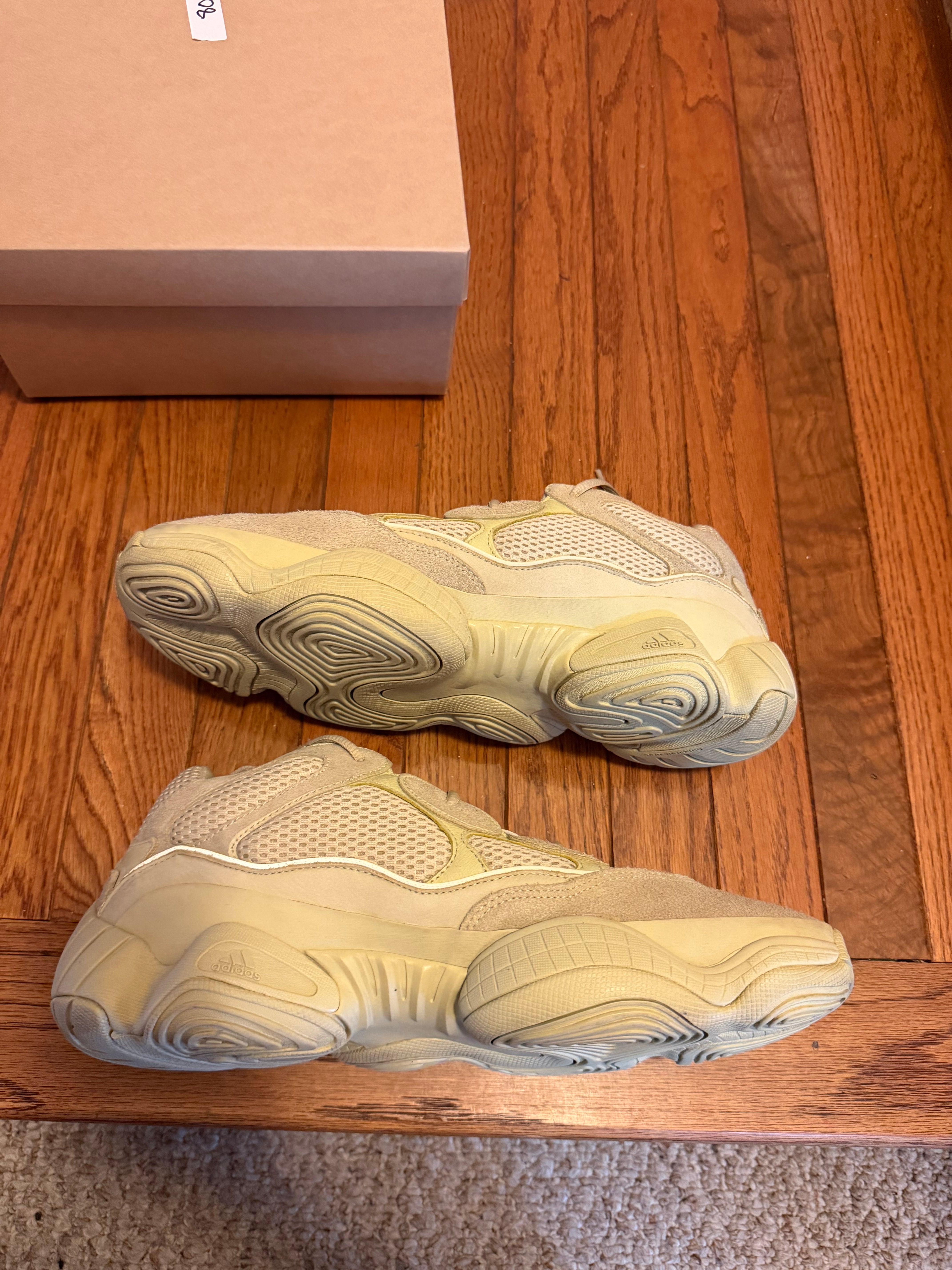 Super Moon Yellow Adidas Yeezy 500 size 14