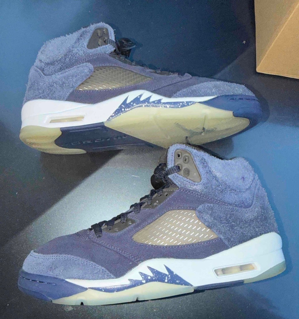 Midnight Navy 5s Size 8