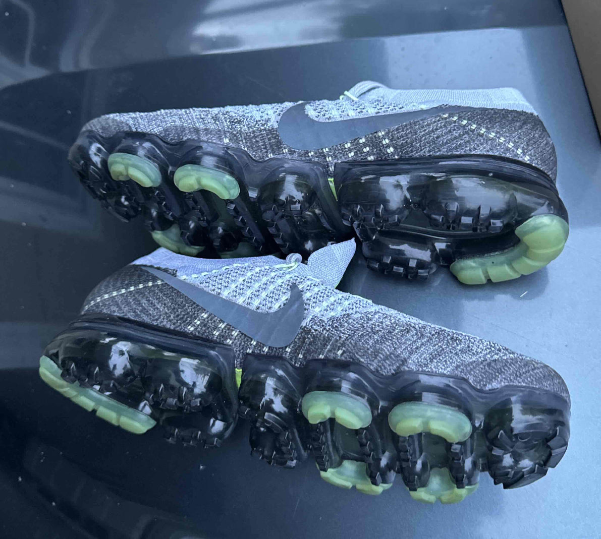 Air Vapormax Grey Neon Size 8.5