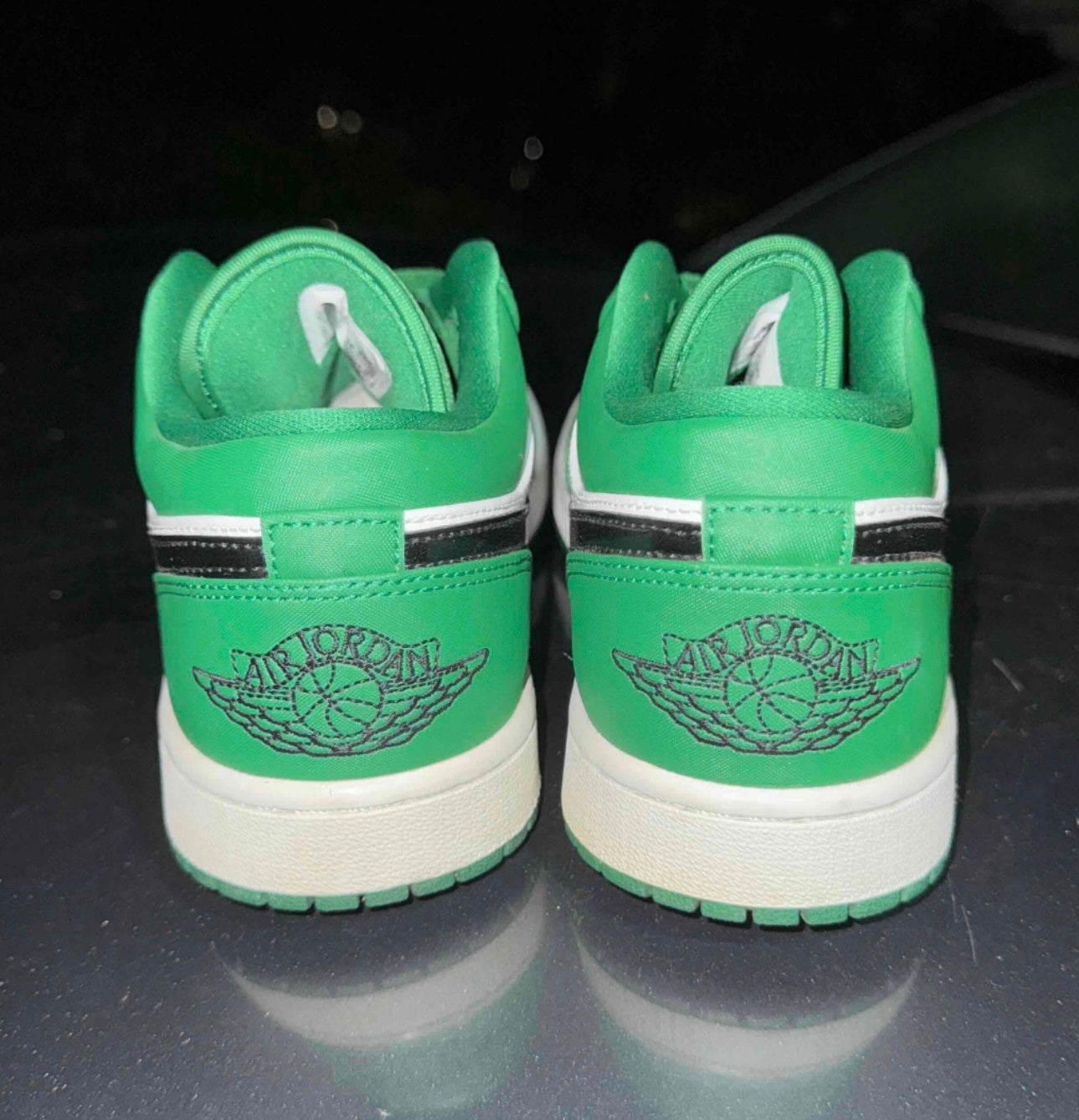 Pine Green Low 1s Size 8