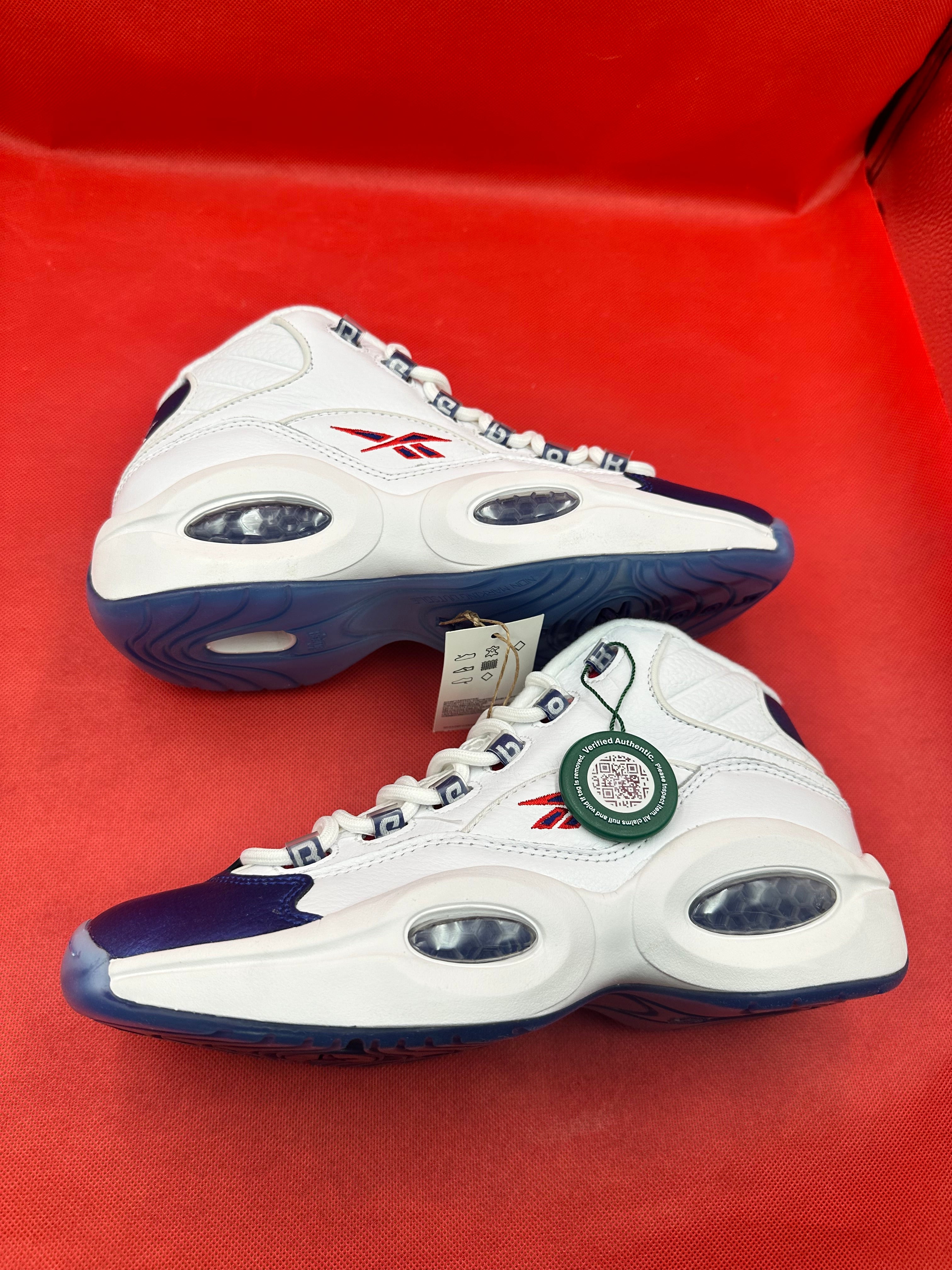 Brand new Blue Toe Reebox Question Size 8