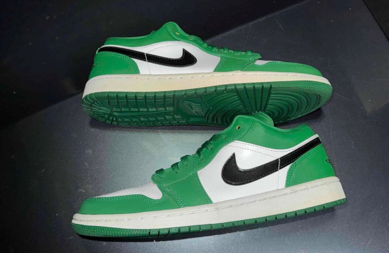 Pine Green Low 1s Size 8