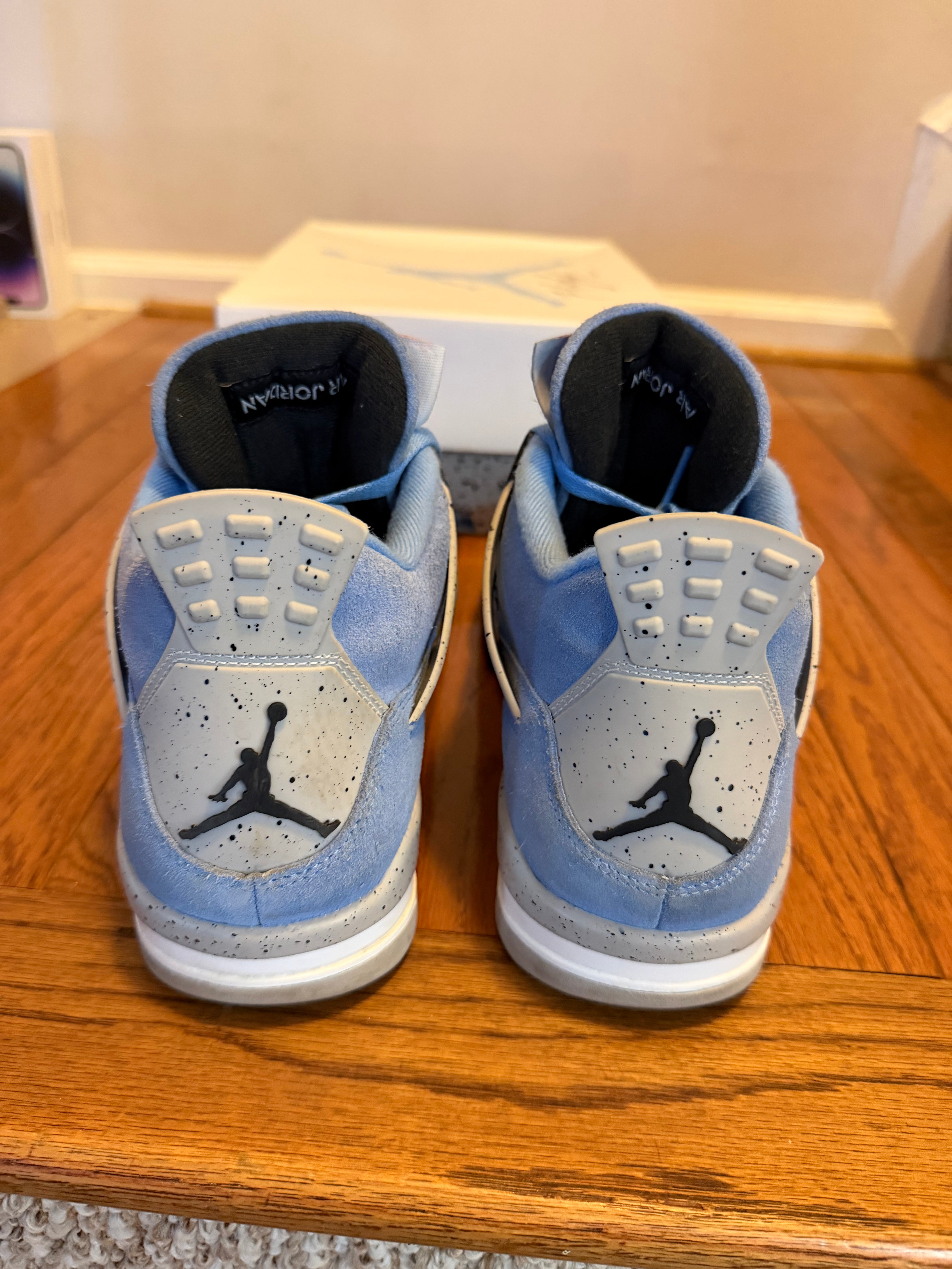 University Blue 4s size 11