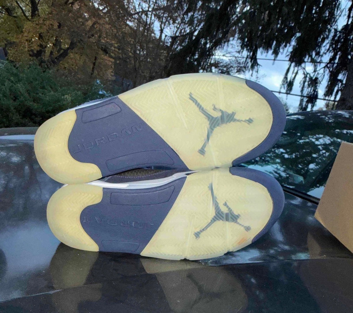 Midnight Navy 5s Size 8