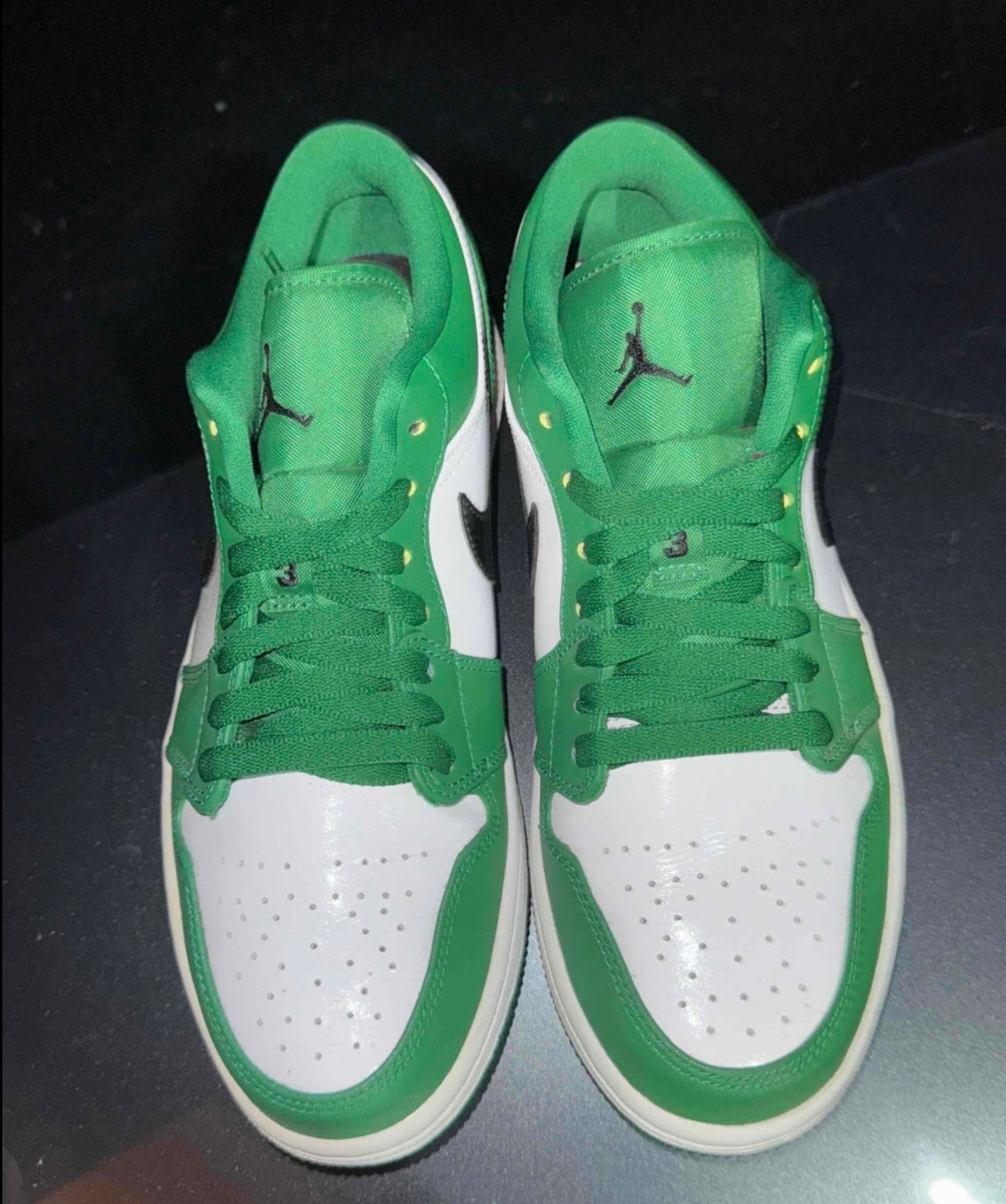 Pine Green Low 1s Size 8
