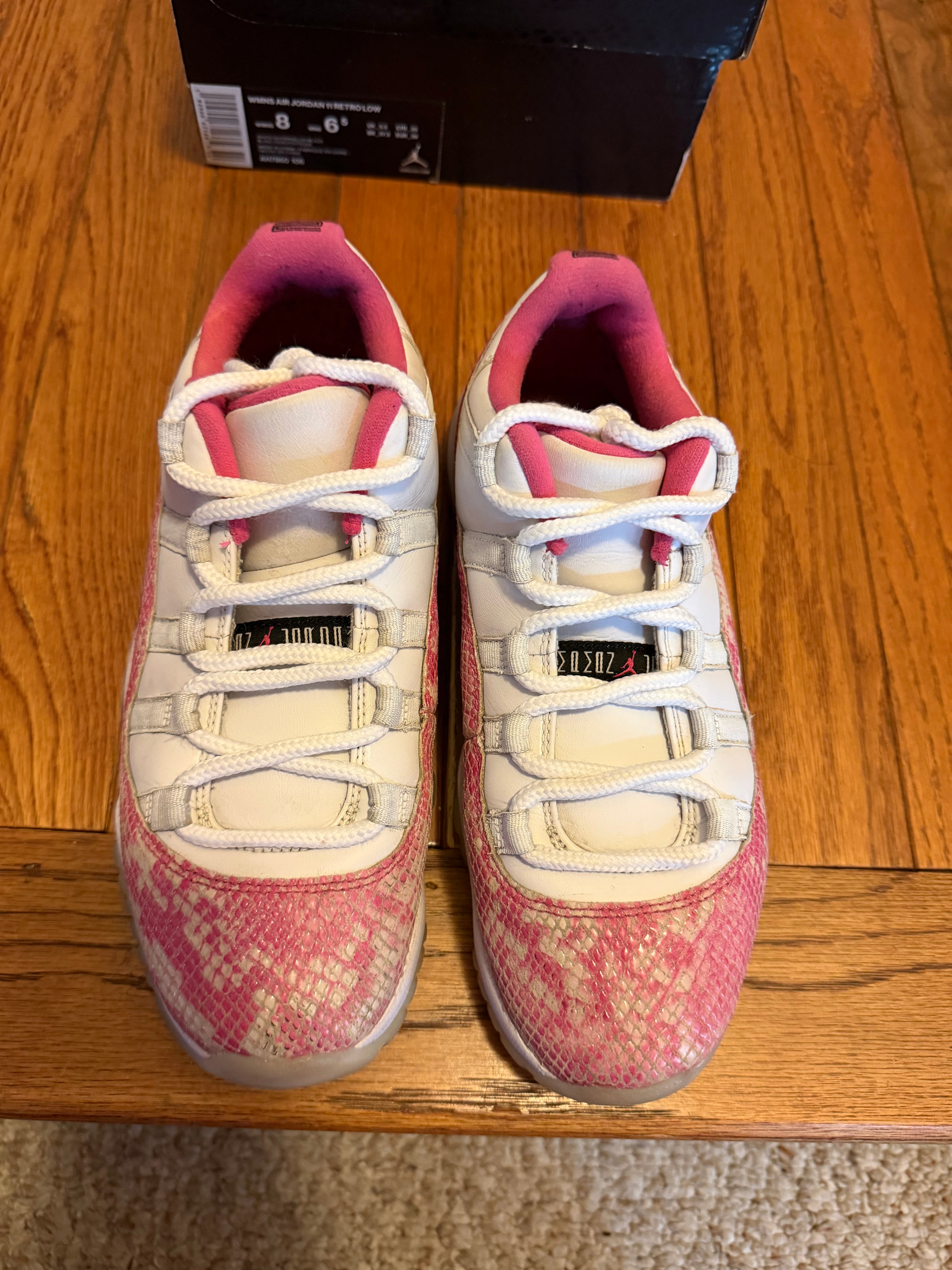 Pink Snakeskin 11s size 6.5