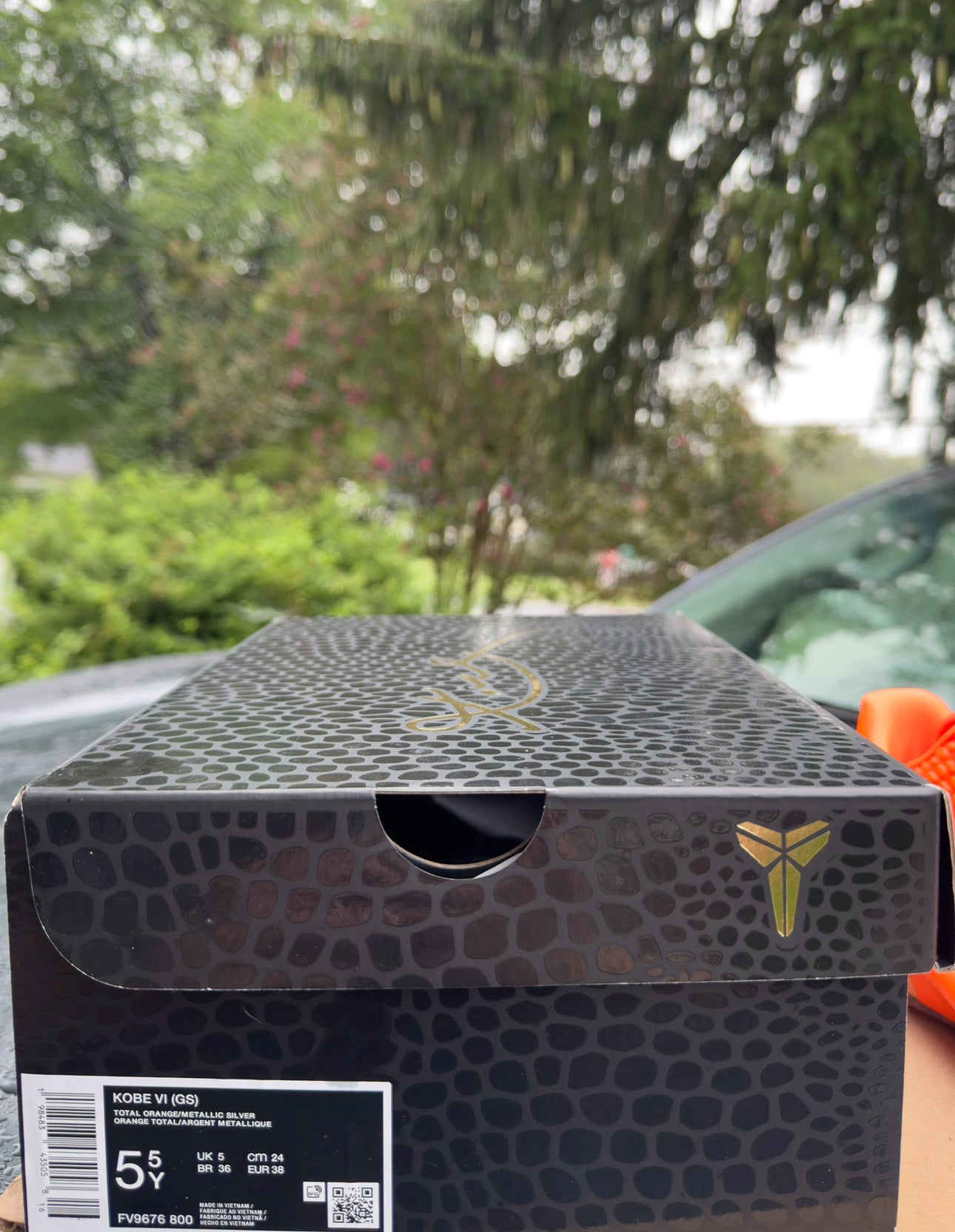 Brand New Kobe 6 Total Orange Size 5.5Y