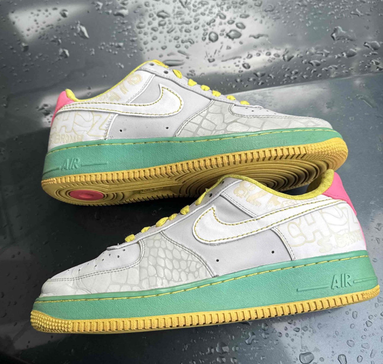 Air Force 1 07 Grey Azure Size 8.5