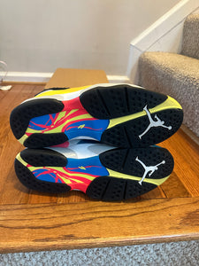 White Multicolor 8s size 12