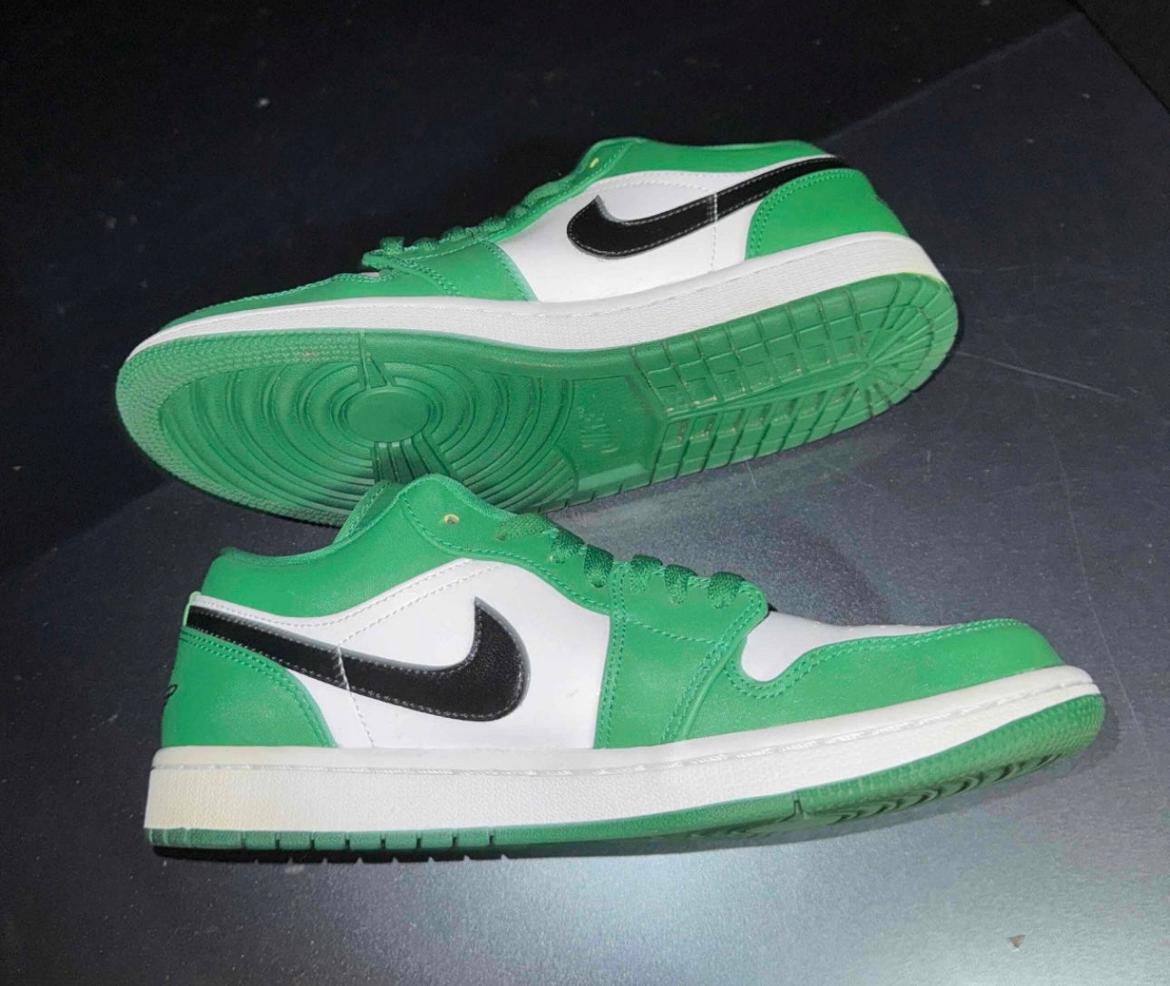 Pine Green Low 1s Size 8