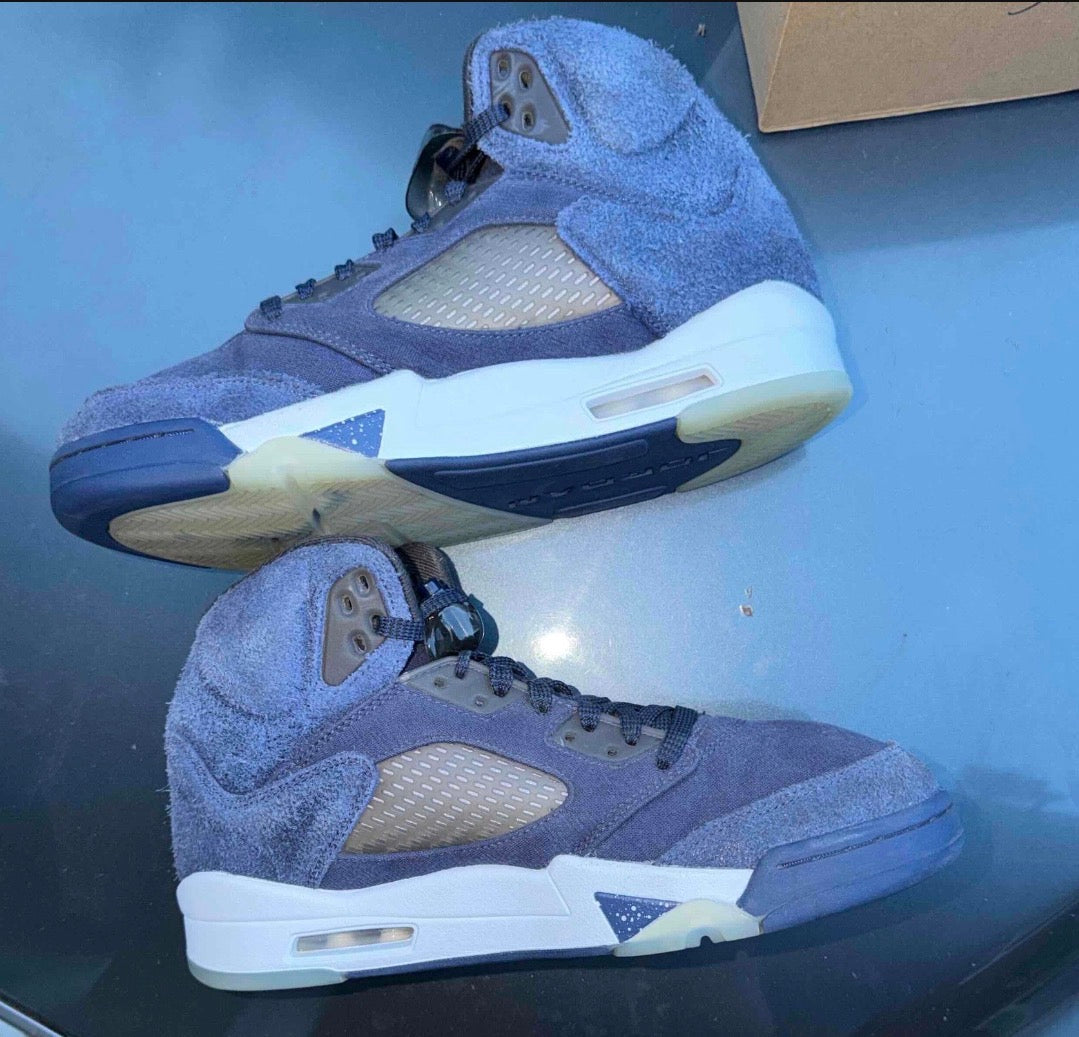 Midnight Navy 5s Size 8