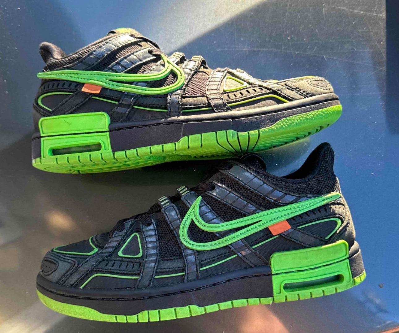 OFF-White X Air Rubber Dunk Green Strike Size 5