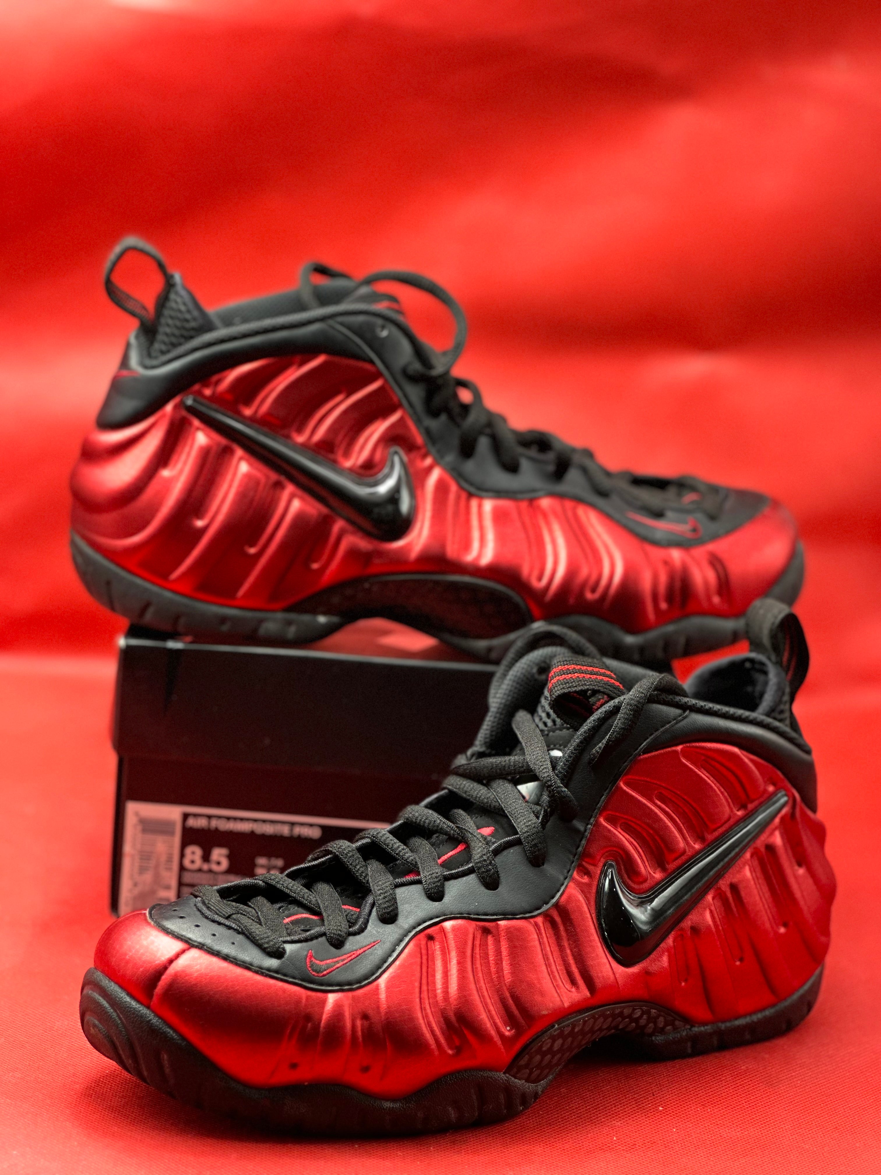 University Red Nike Foamposite Size 8.5