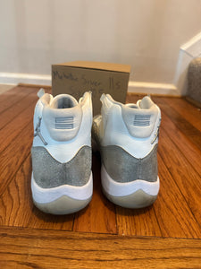Metallic Silver 11s size 10.5