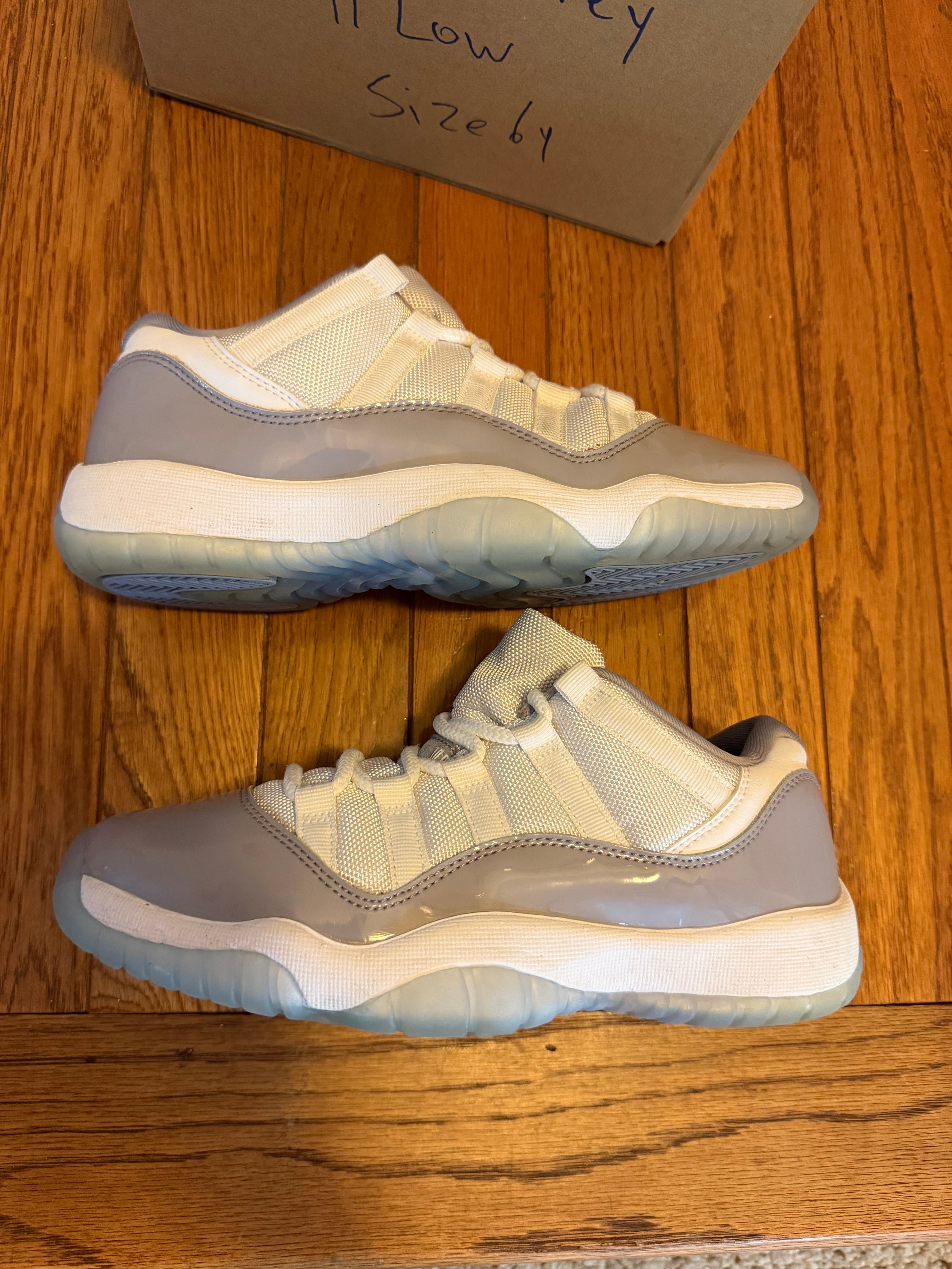 Cement Grey 11s size 6