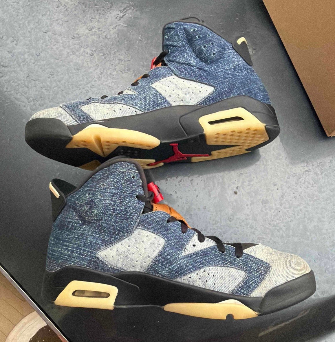 Washed Denim 6s Size 11.5
