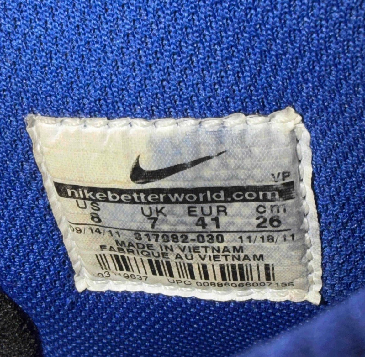 Dunk High Black Old Royal Size 8