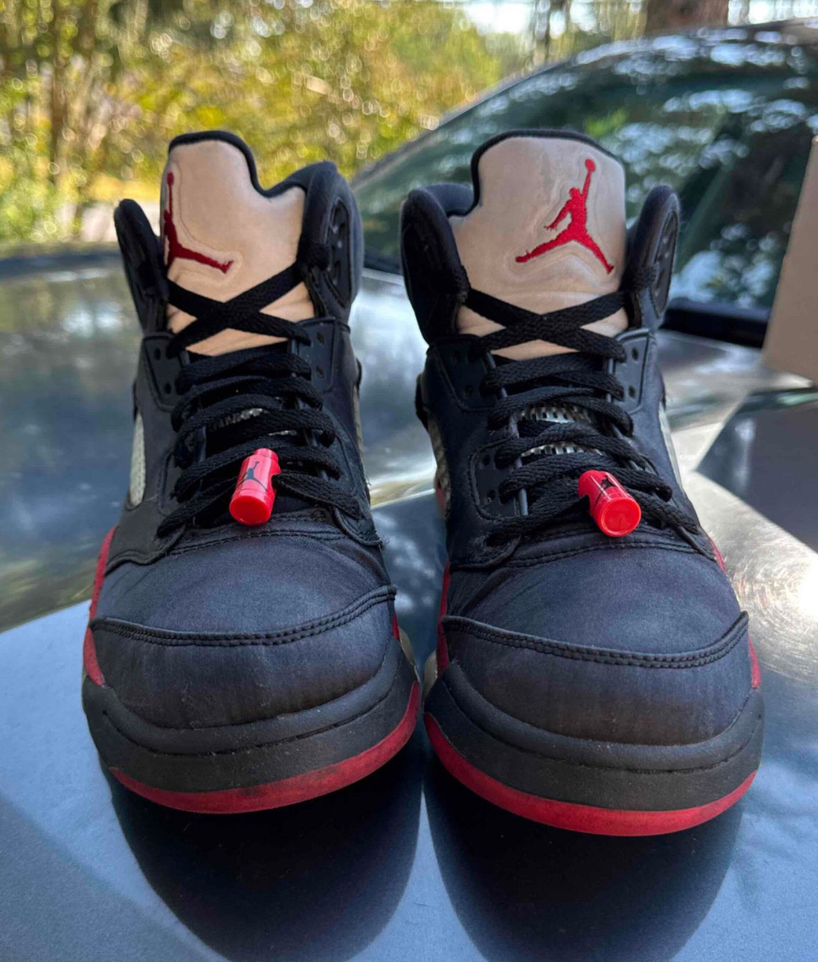 Satin Bred 5s Size 8.5