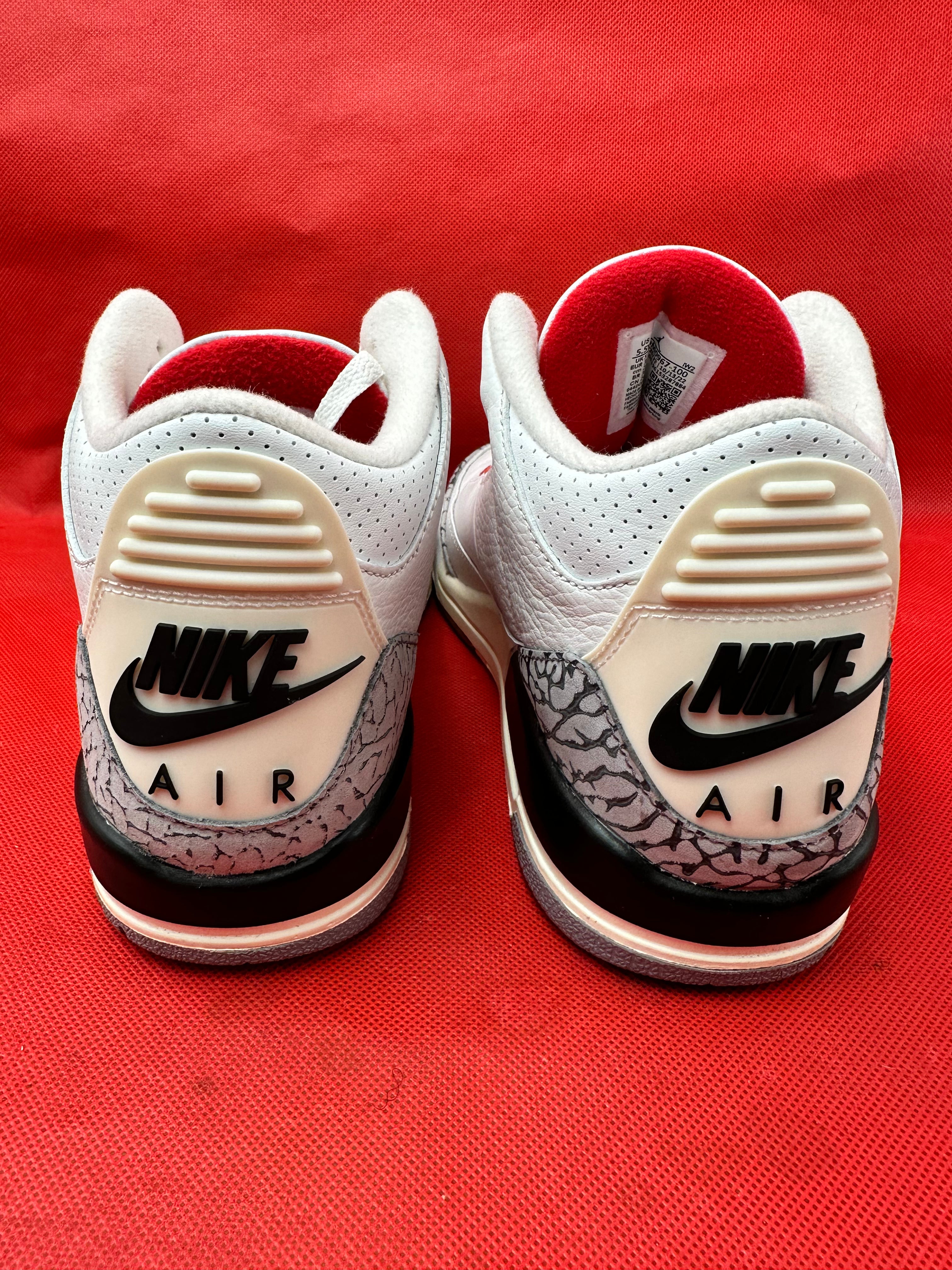 Reimagined White Cement 3s size 5.5