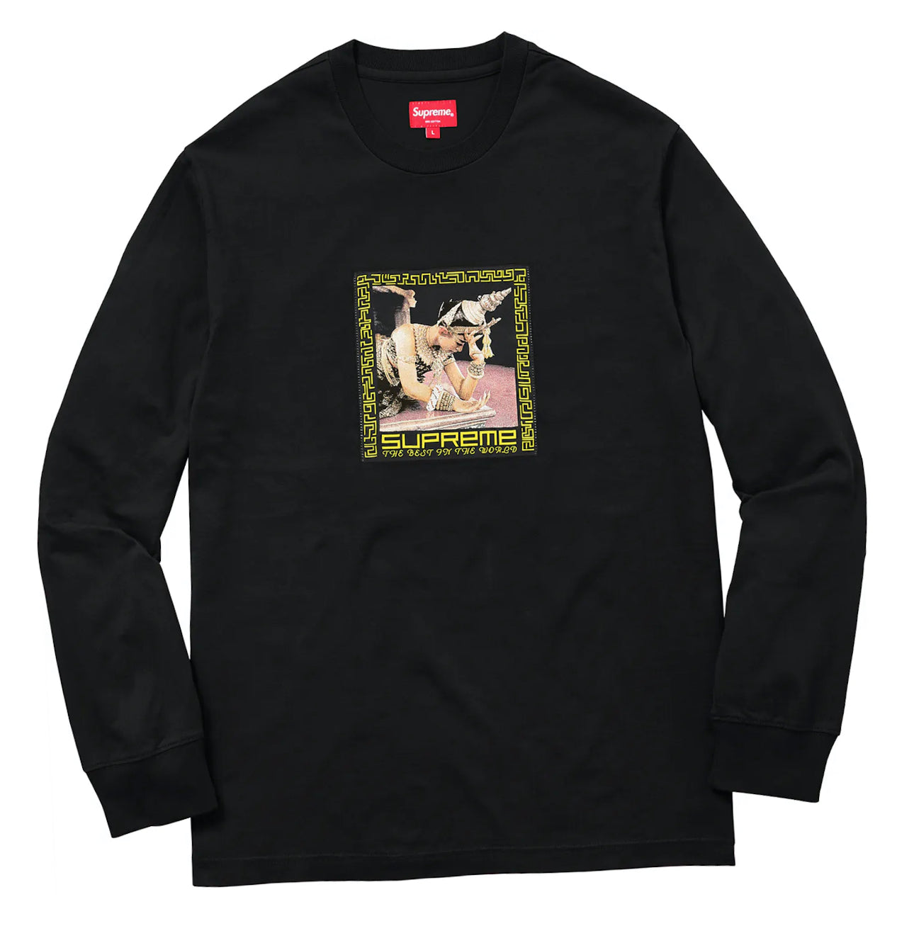 Brand new Black Long Sleeve Supreme Best in the World Size Large